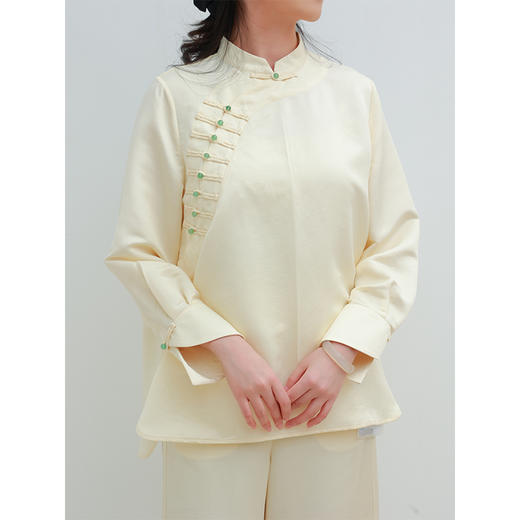 【抖音专属】新中式衬衣(25810296雪迟-线上专属) 商品图4