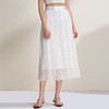 EITIE爱特爱法式优雅高腰A字百叶褶蕾丝花边半身裙2026夏季新款B2606204 商品缩略图2
