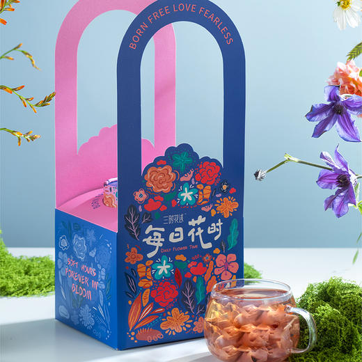 三时花述 每日花时墨红玫瑰花茶30g/罐 商品图3
