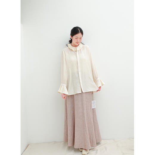 【2026东衣作】荷叶边衬衣（26710007浅浅） 商品图3