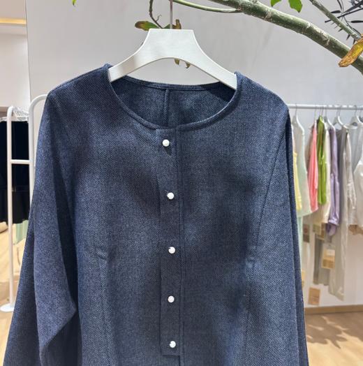 【抖音专属】新中式上衣(25810304青雀头黛) 商品图1