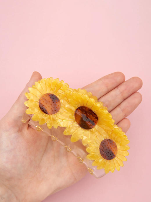 北京仓｜Coucou Suzette-SUNFLOWER-三朵向日葵 发抓［法国设计师］ 商品图1
