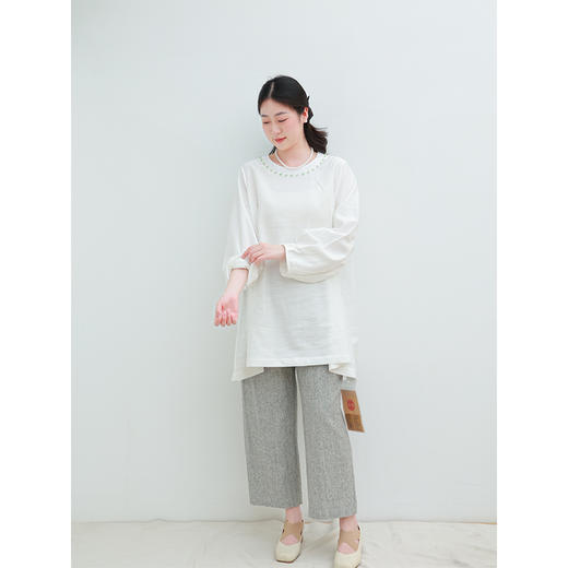 【2026东衣作】新中式上衣（26708011鱼肚白） 商品图2