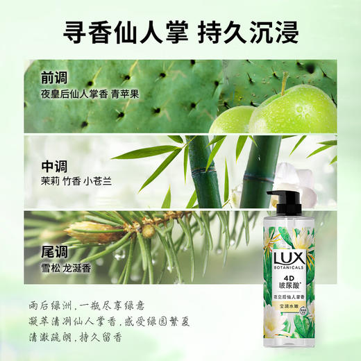力士植萃精油香氛沐浴露 夜皇后仙人掌香 750g 商品图2