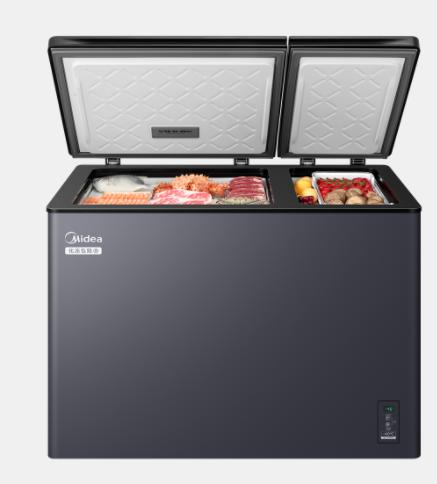 美的（203042）冷柜 BCD-220DKGPM 墨兰灰-观澜 商品图1