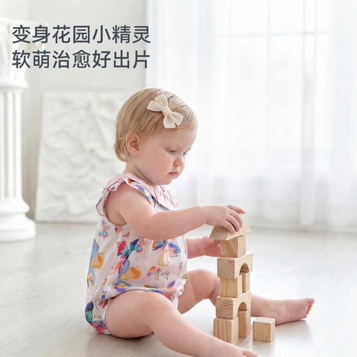 【2026春夏新品】ibaby×outlast太空科技恒温纱布圆领荷叶边包屁衣/纱布小公主裙 商品图4