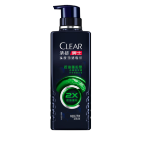 清扬男士头皮劲活专研控油蓬松型去屑洗发露270g