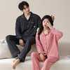 上新秒杀99元 100% 棉情侣睡衣 2026新款宽松透气抗起球 男女款舒适家居服ZXFX2026 商品缩略图3