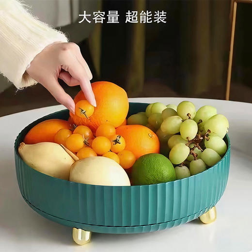 美国 厨房调料旋转置物架 水果盘 多功能360度旋转 调味料收纳 商品图3