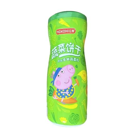 100g小猪佩奇瓶装蔬菜饼干 商品图0