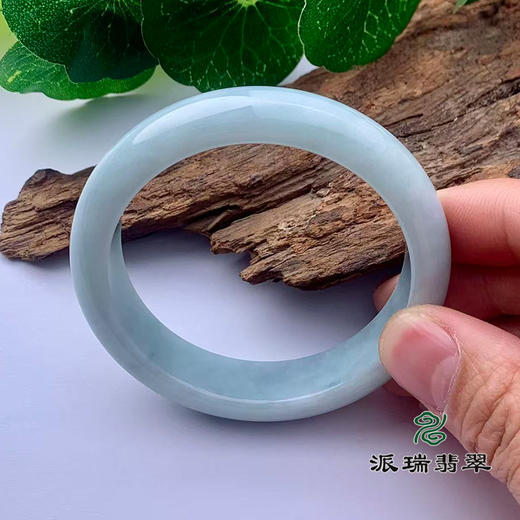 派瑞翡翠 翡翠手镯 糯种 飘花 商品图1