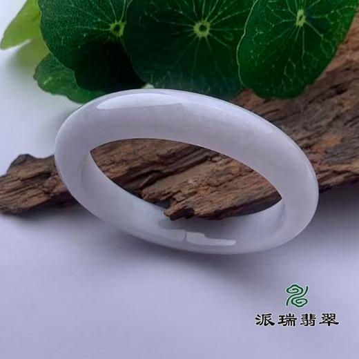 派瑞翡翠 翡翠手镯 糯种 飘花 商品图0