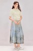 油画印花真丝半身裙26年夏季中长款裙MF80SK009F60 商品缩略图0