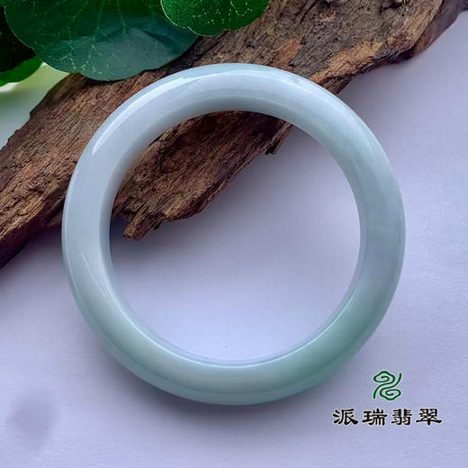 派瑞翡翠 翡翠手镯 糯种 飘花 商品图1