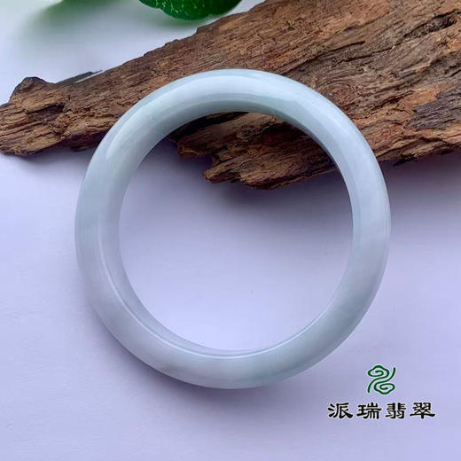 派瑞翡翠 翡翠手镯 糯种 飘花 商品图1