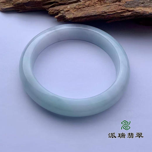 派瑞翡翠 翡翠手镯 糯种 飘花 商品图2