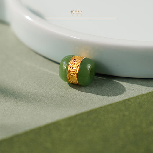 【玲珑萃】碧玉苹果绿锁骨珠 商品图4