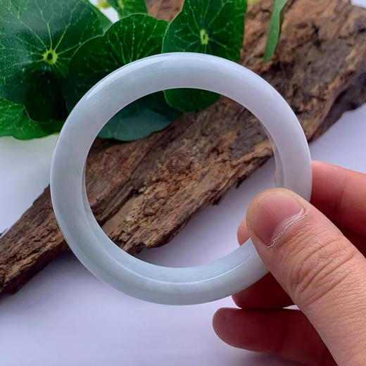 派瑞翡翠 翡翠手镯 糯种 飘花 商品图3