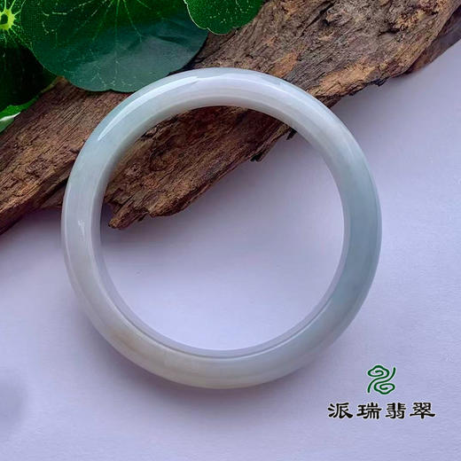 派瑞翡翠 翡翠手镯 糯种 飘花 商品图1