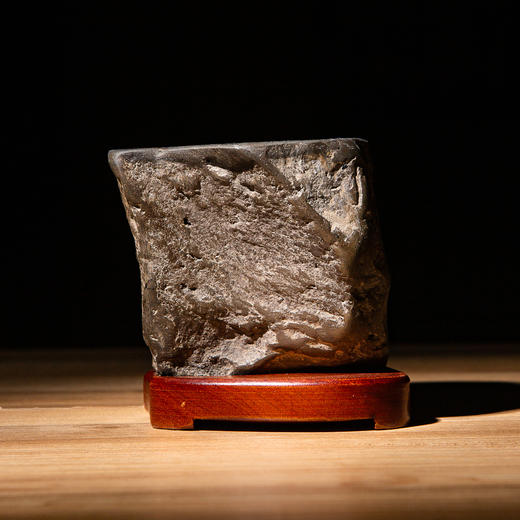 南北朝佛造像古砖镶嵌歙石制砚 商品图7