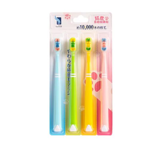 ITO 艾特柔猫爪4支装牙刷 商品图4