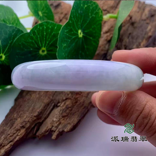 派瑞翡翠 翡翠手镯 糯种 春彩 商品图2