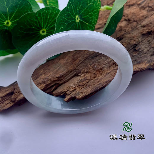派瑞翡翠 翡翠手镯 糯种 飘花 商品图0