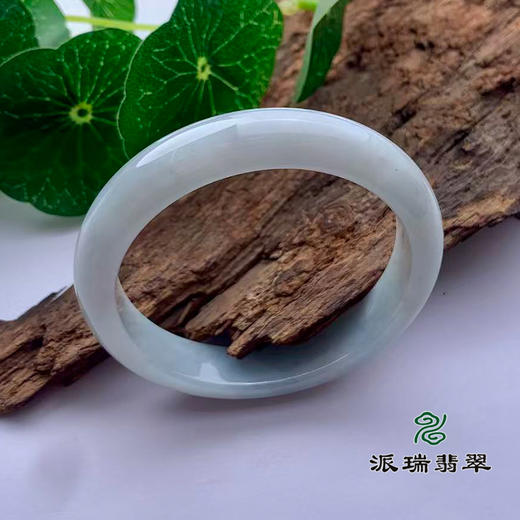 派瑞翡翠 翡翠手镯 糯种 飘花 商品图0