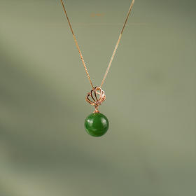 【云冕】金镶碧玉吊坠