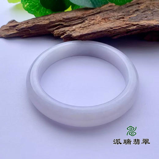 派瑞翡翠 翡翠手镯 糯种 飘花 商品图3