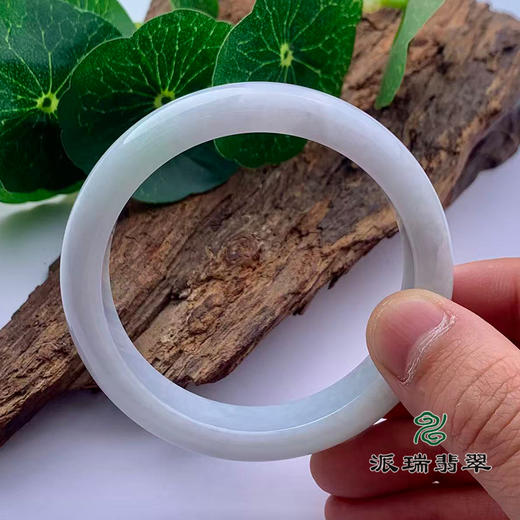派瑞翡翠 翡翠手镯 糯种 飘花 商品图3