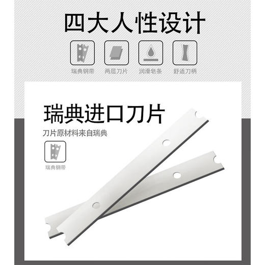 美国  Gememe 双刀片剃须刀 男士一次性手动剃须刀【五件装】 便携旅行 商品图1