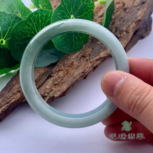 派瑞翡翠 翡翠手镯 糯种 飘花 商品图3