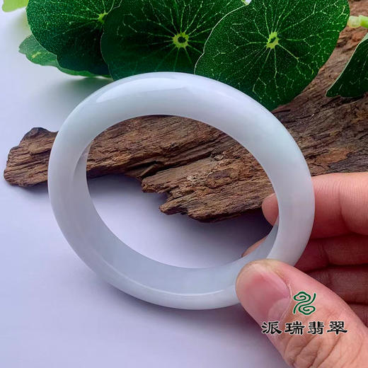 派瑞翡翠 翡翠手镯 糯种 飘花 商品图1