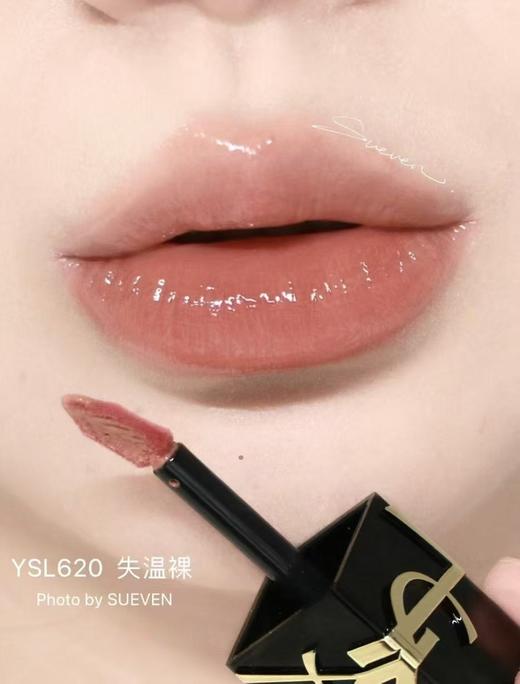YSL圣罗兰黑管爱心唇釉镜面416  610 420 409 440奶茶烂番茄色 商品图7