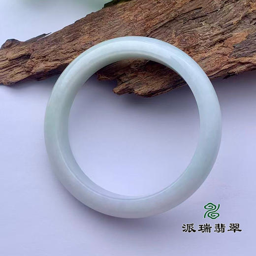 派瑞翡翠 翡翠手镯 糯种 飘花 商品图2