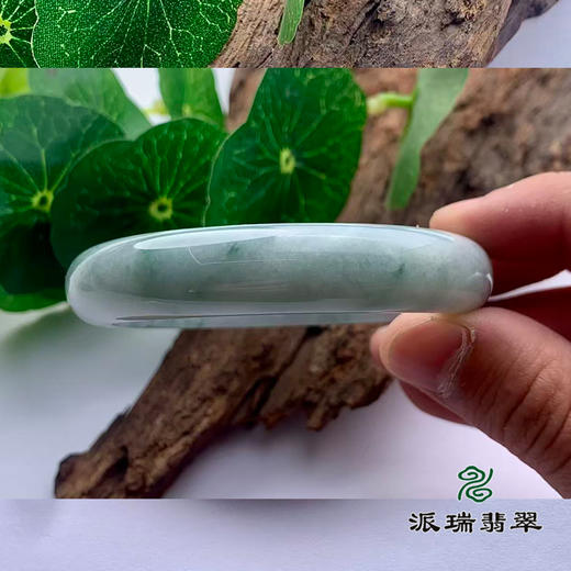 派瑞翡翠 翡翠手镯 糯种 飘花 商品图2