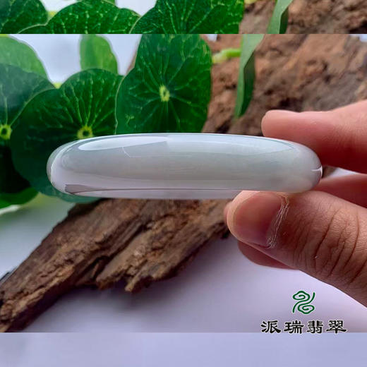派瑞翡翠 翡翠手镯 糯种 飘花 商品图2