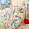 【春夏上新】自然醒全棉简约四件套40支12868卡通印花四件套兔与花笺系列大耳朵兔兔100纯棉儿童三件套JY 商品缩略图5