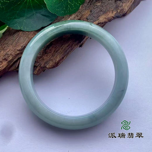 派瑞翡翠 翡翠手镯 糯种 飘花 商品图1