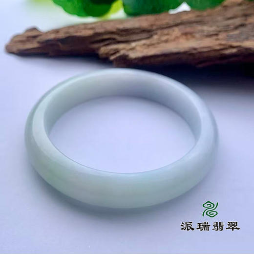 派瑞翡翠 翡翠手镯 糯种 飘花 商品图3