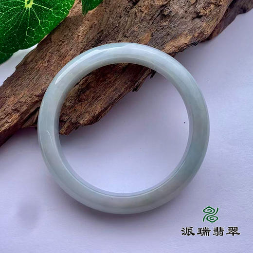 派瑞翡翠 翡翠手镯 糯种 飘花 商品图2