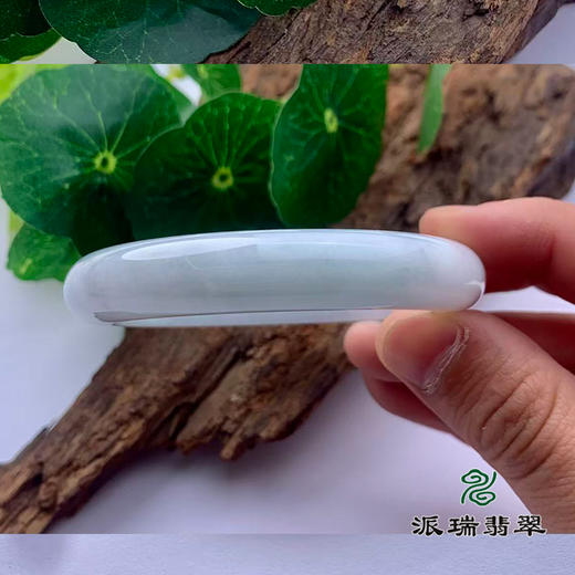 派瑞翡翠 翡翠手镯 糯种 飘花 商品图2