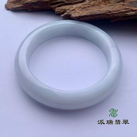 派瑞翡翠 翡翠手镯 糯种 飘花 商品图3