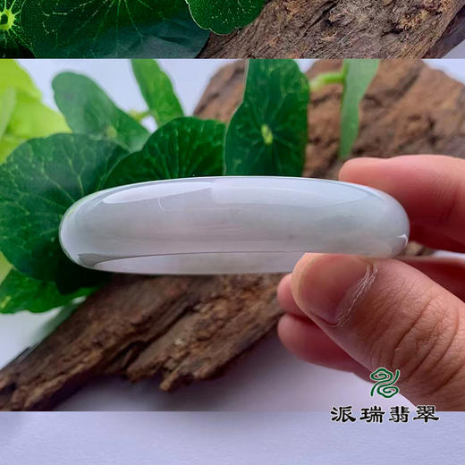 派瑞翡翠 翡翠手镯 糯种 飘花 商品图2