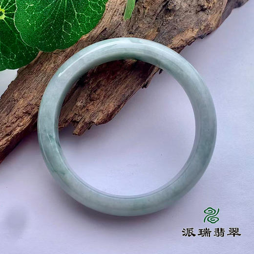 派瑞翡翠 翡翠手镯 糯种 飘花 商品图1