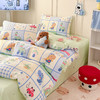 【春夏上新】自然醒全棉简约四件套40支12868卡通印花四件套兔与花笺系列大耳朵兔兔100纯棉儿童三件套JY 商品缩略图8