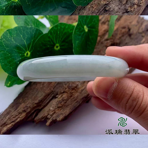 派瑞翡翠 翡翠手镯 糯种 飘花 商品图2