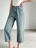 418良粉节|2026 活动爆款 超值特卖【自营】绵软牛仔～A036韩系卷边九分百搭牛仔裤-喜出 商品缩略图2