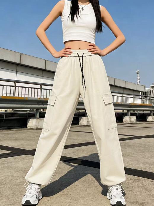 418良粉节|2026 活动爆款 品牌促【自营】衣周期 6310（100%棉）两穿～松紧腰休闲工装裤-喜出 商品图5